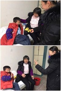 感动！护士王锦买来礼物安抚小患者